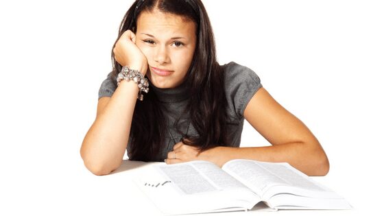 a girl having a hard time reading in english misconceptions